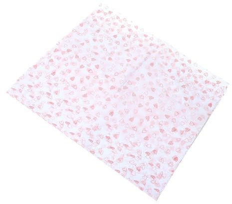 ORFOFE Blumenstrauß-papier 28 Blatt Herzmuster Verpackung Seidenpapier Dekorative Geschenkverpackung