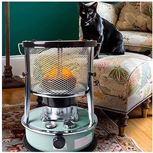 BomDog 2600W Quemador de Queroseno Estufa, Portátil de Queroseno Estufa de Calefacción de Aceite de Camping para Interiores Al Aire Libre, Patio, Terraza, Hogar/Green/4.5L