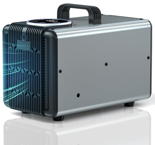 NiwNiw UltraMAX Ozongenerator & Negative-Ionentlüfter 2-in-1 mit Timer, Geruchsentfernung für Auto, Rauch, Haustiere, Zuhause, Wohnmobile, Keller, Küche