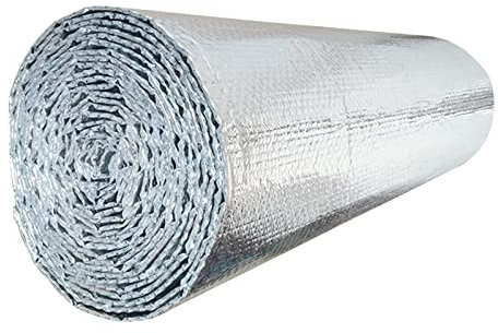 Heizkörperreflektorfolie, reflektierende Doppel-Aluminium-Luftpolster-Isolierfolie, Dach, Dachboden, Haus-Isolierfolie, Schuppenwand, wasserdichte Dampfsperre, Fenster, Garage