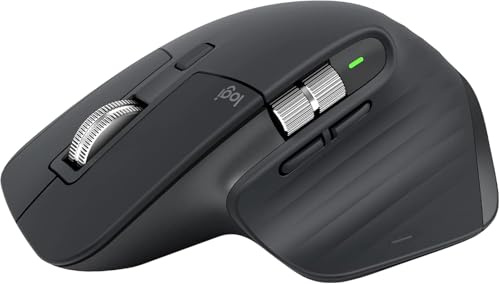Logitech MX Master 3S - Wireless Performance Mouse with Ultra-Fast Scrolling,USB-C, Bluetooth, Windows, Linux, Chrome - Dark Gray