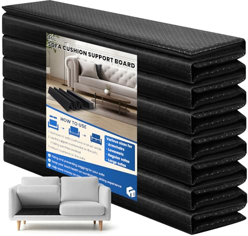 THMINS Tavola di supporto per cuscino del divano resistente per divani cadenti, 51,5 x 137 cm, in legno laminato, supporto profondo e protezione della seduta