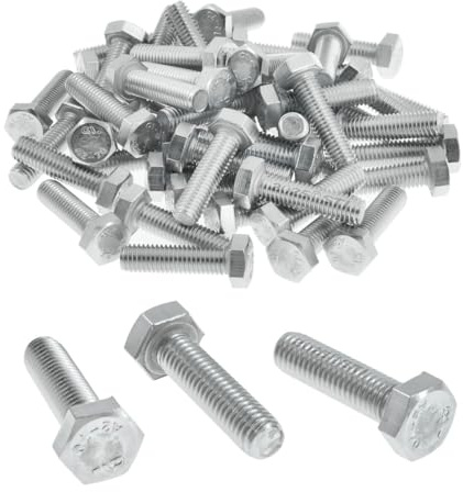 Vite a Testa Esagonale DIN 933 Acciaio Inox A2 M8x20 50 pezzi