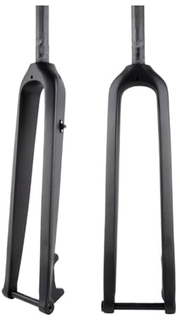 Compatibile con forcella anteriore rigida for bici MTB in fibra di carbonio, perno passante da 15 mm*100 mm, adatta for ruote 26, 27,5 e 29 pollici(Straight matte 27.5)
