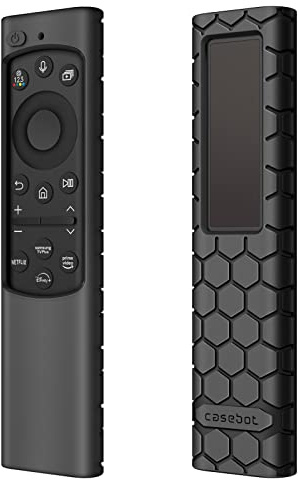 Fintie Funda para Mando Samsung Smart TV, Negro | BN59-01385/BN59-01386/BN59-01391/BN59-01388, Protector de Silicona para Samsung Smart TV Remote Control