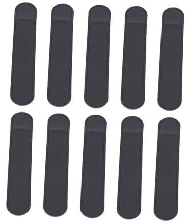 Uonlytech Custodie in Cuoio Nero Leggere e Protettive Contro Graffi Set da 10 per Penne Stilografiche e Stylus per Uso Quotidiano e Trasporto Comodo