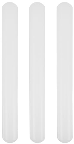 ULTECHNOVO Set 3 Mattarelli in Plastica per Uso Alimentare, Rullo Antiadherente per Pasta e Fondente, Mattarello Piccolo 2,5x23 Cm per Cucina Domestica e Pasticceria
