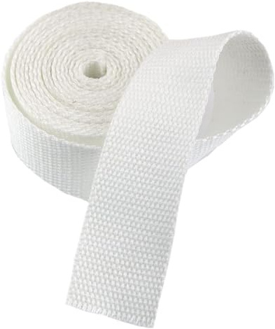 Nylonband, Bomullsband for väskor Bagage Lastband, 10 Yard/rulle(Bianco,20MM)