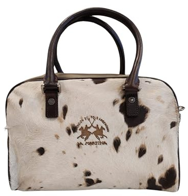La Martina Bowling Bag Rivadavia 025.006 Farbe Taupe, Schwarz