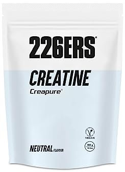 Creatine 100% Creapure, Creatina Monohidratada con Efecto Recuperador, Aumenta Masa Muscular y Rendimiento Físico, Suplemento en Polvo Vegano, Sabor Neutral - 300 gr