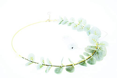 HEITMANN DECO - LED Lichterkranz mit Blätter - grün - ca. 30 cm, 20 TLG.