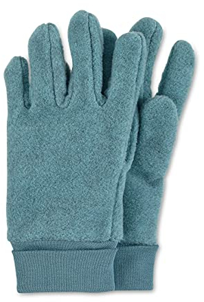 Sterntaler Fleece-Fingerhandschuhe mit elastischem Umschlag, Alter: 2-3 Jahre, Größe: 2, Türkis melange