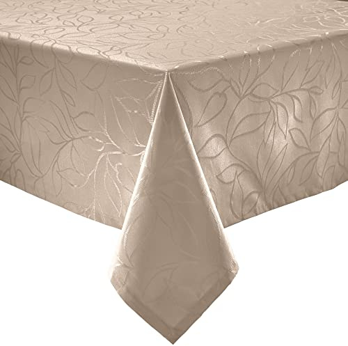 Erwin Müller Outdoor-Tischdecke Terrassa abwaschbar Cappuccino Größe 130x170 cm