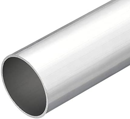 sourcing map 6063 Aluminium Rundrohr 32mm Innendurchmesser Alurohr 35mm Außendurchmesser Aluprofil Metallrohr 300mm Länge Aluminium Rohr für Industriebau Bastelprojekte Heimdekoration
