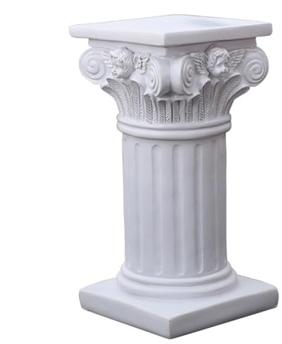 Statua in resina a colonne – Piccole colonne romane e greche | Decorazioni in resina per casa, statuetta a colonna bianca come centrotavola, colonne decorative per eventi, celebrazioni