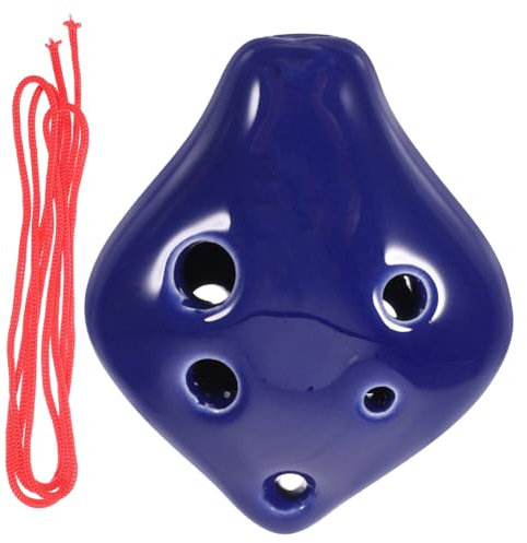 KAILIKETIY Okarina-musikinstrument Sechs-loch-okarina Für Kinder Und Erwachsene Anfängerfreundlich Tragbares Keramikspielzeug