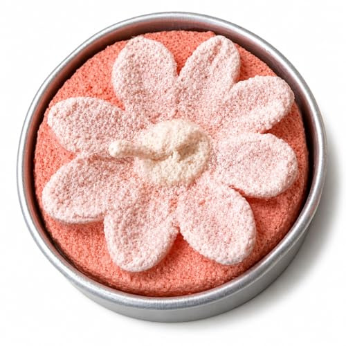 Set 12 Candele Tealight a Forma di Fiore, Rosa, 4 cm di Diametro