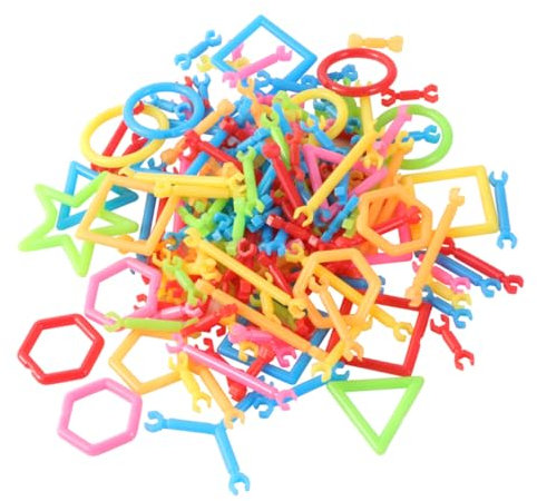 Toyvian Bloques De Construcción Barras De Juego De Construcción De Plástico para Edad Preescolar Fomenta Imaginación y Creatividad