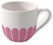 Villeroy & Boch - Fleur cassis Espressotasse pink, Spülmaschinenfest, Mikrowellensicher, Kleine Tasse für Espresso oder kleinen Kaffee, Kleine Kaffeetasse, Geschirr Blumenmuster, Premium Porzellan