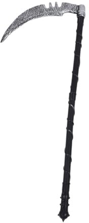 Ipetboom Sensenmann Sense Halloween Requisite Für Und Erwachsene - Lange Und Abnehmbare Sense Als Zubehör Für Spirit Festivals Cosplay Partys - 77x32cm