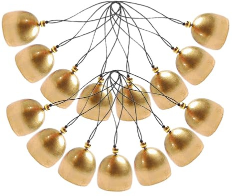 Campanellini in Ottone Oro 15 Pezzi per Decorazioni Artigianali