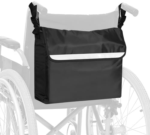 JSMTKJ Bolsa para Silla de Ruedas Impermeable Oxford, Bolsa Silla de Ruedas Mochila para Andadores