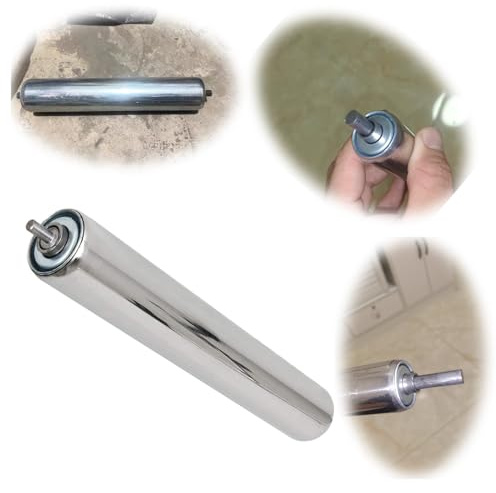 Rullo trasportatore a puleggia di Scarico, rulli trasportatori in ABS per la Lavorazione del Legno, Installazione a Pressione con Molla, rulli per Tubi a Rotazione Libera da 800 mm (31,5),