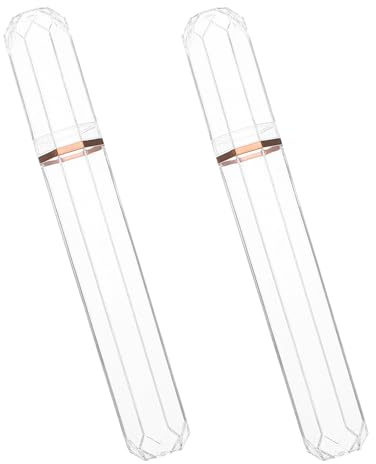 UTHCLO Tube à Cigares Transparent Lot de 2, Étui Hermétique en Plastique, Humidificateur Individuel, Protection Étanche pour Voyage, Rangement Portable, Accessoire pour Amateurs