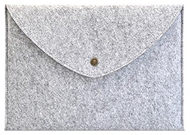 LaoZan Borsa per PC portatile 10-17 pollici Custodia di Feltro Sleeve Case per tablet e portatile Ultrabook Netbook Custodia per MacBook Air/pro/retina,ipad for ipad 2/3/4 Leggero Grigio