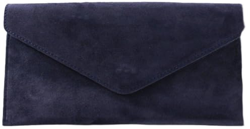 YourDezire Genuine Italian Suede Leather Envelope Clutch Bags Party Wedding Purse Handbag Cross Over Bag