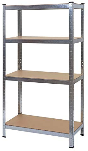 Mendler Schwerlastregal HWC-D67, Werkstattregal Steckregal, 160x80x40cm, Traglast bis 320kg MVG-Zertifiziert - verzinkt