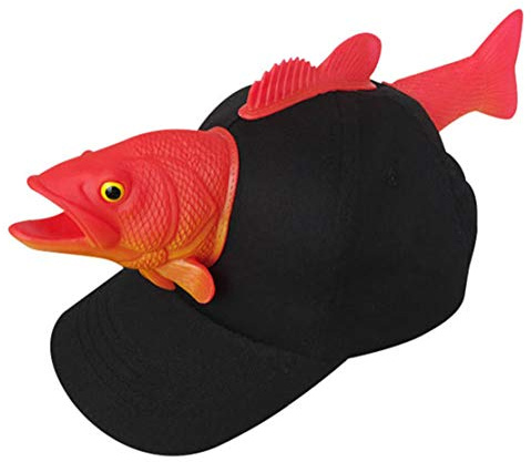 Boys Black Caps Children's Sun Protection Casual Red Fish Baseball Caps/Hat, Kids (S)