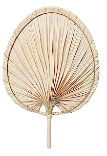 HERSIG - Pay pay grande color natural | Abanico pai pai de palma 30x31cm