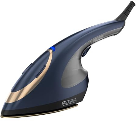 BLACK+DECKER Press & Steam 2-in-1 Iron and Steamer, 180% More Steam & One Temperature Technology, Ceramic Soleplate, Safe on All Fabric Types