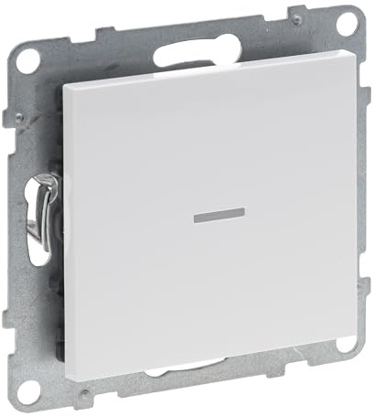 Legrand, Seano with Netatmo Interruptor con opción de atenuación y conductor N, montaje en caja de pared hueca, aplicación Home + Control, Smart Home, tornillos o garras de expansión, máximo 150 W,