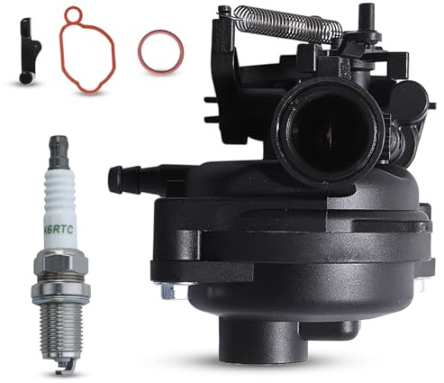 HAISHINE 799584 Carburateur pour 550EX 625EX 675EX 725EX 09P702 103M02 Moteur de Tondeuse à Gazon à 4 Temps avec Bougie d'Allumage Pièces de Rechange Remplacer 594058 592361 594057