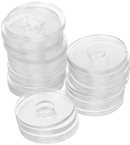 CIYODO 50 Pezzi Di Rondelle Trasparenti in Vinile Per Maniglie Doccia Guarnizioni Di Fissaggio Per Riparazione Di Rondelle Piatte e Rotonde Adatte Per Maniglie Di Doccia e Attrezzature