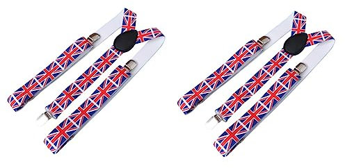 SAFIGLE 2St Hosenträger bedrucken Hemdenträger für Männer aussetzen Hosenträger für Männer Fischerhüte für Männer Hebegürtel für Männer einstellbar elastische Unisex-Hosenträger Straps
