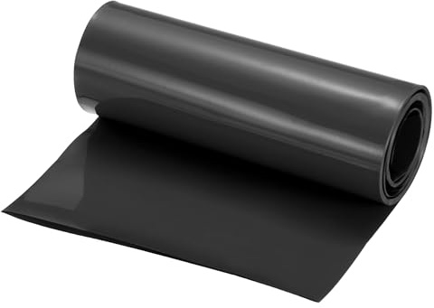 QUARKZMAN 2,5 m längd PVC krympslang 95 mm ID, 150 mm platt bredd Isolerande slang Vattentät skyddsslang, förhållande 2:1 Krympslang för 18650 21700 AA AAA batterier, Svart