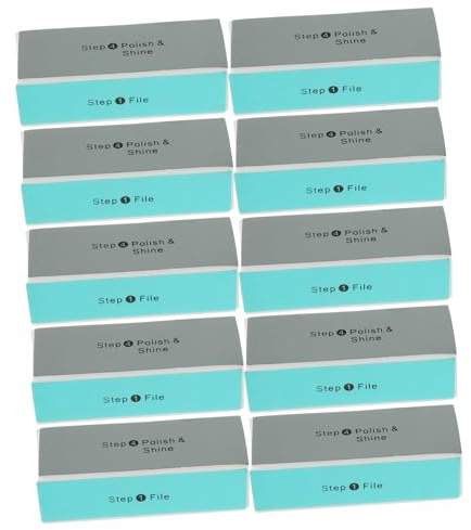 CTIRCHIU 10 Stück Vierseitige Nagelfeilen Eva Nagelkunst Zubehör für Frauen Maniküre Werkzeuge Nagelfeilen für Heimgebrauch und Nagelstudios Tragbar und Vielseitig