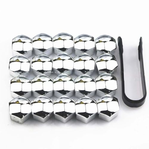 SJPJDGFC 20PCS Car Wheel Nut Caps Set, for VW Transporter T5 T5.1 2010-2015 Car Wheel Bolt Nut Cap Hub Screw Cover Dust Proof Tyre Screw Cap Wheel Accessories,B-19mm