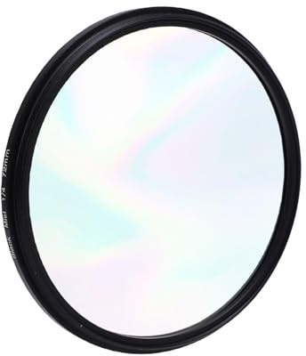 Plyisty Schwarzer Nebelfilter, 1/4 Schwarzer Diffusion 3,3 Mm Rahmenbreite, Mehrfarbiger Glasweicher Filmischer Effektfilter für Verträumte Neblige Porträtfotografie -Video (77)