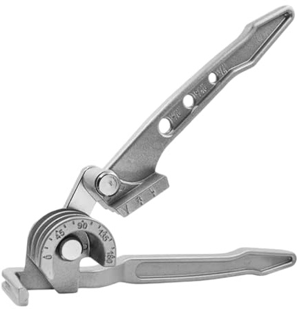 Milageto Piegatubi manuale, piegatubi, piegatubi in alluminio, utensile manuale leggero per tubi in ottone e rame, refrigerazione