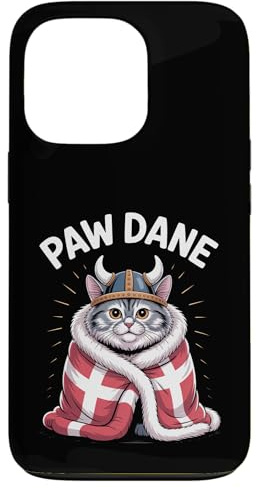 Paw Dane Cute Viking Kitten - Dänemark Flagge Hülle für iPhone 13 Pro