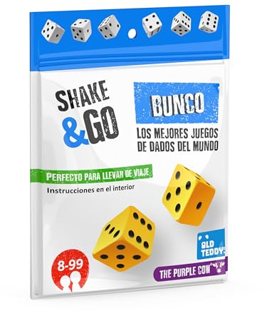 Old Teddys/The Purple Cow 6154 Shake & Go Bunco, Reiswürfel-Spiel, über 8 Jahre