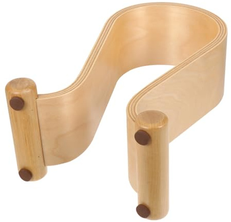 Mipcase Support pour Casque Audio U en Bois de Noyer Ambiance Noël | Bureau et Table d'Ordinateur, Rangement Ordonné, Support Robuste pour Écouteurs Lourds, Style Simple