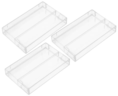 VANZACK 3 Pezzi Custodie Trasparenti per Cassette Audio in Plastica Rigida Scatole Porta Nastro per Collezionisti e Dj Organizer Protettivi per Registrazioni Vocali e Progetti DIY