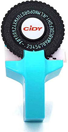 Generico Stilettatrice manuale portatile per etichette DIY 3D Embossing Label Writer Printer Typewriter con nastri in plastica PVC macchina da lettere