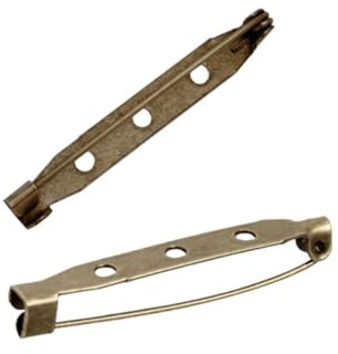 EXAOMBLE Imperdible de Seguridad Cierre Pin para Fabricación de Joyas, Aguja para Broche de 3.5 Cm, Paquete de 200 Unidades, Adecuado para Manualidades y Bisutería