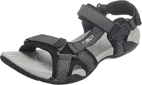 CMP Herren Hamal Riemchensandalen, Schwarz, 43 EU